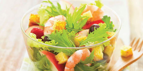 SALADE D&rsquo;ÉTÉ AUX DÉS DE QUATRE-QUARTS CARAMELISÉS | Ker Cadélac