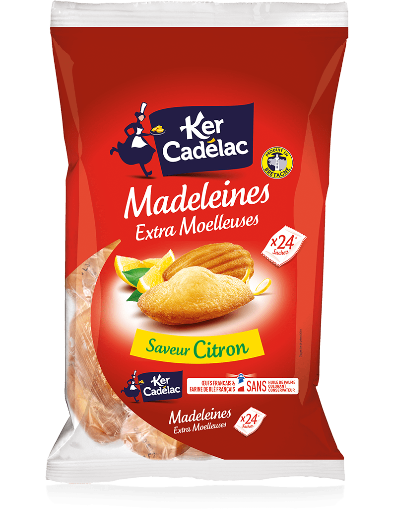 Madeleine Extra Moelleuse Saveur Citron | Ker Cadélac