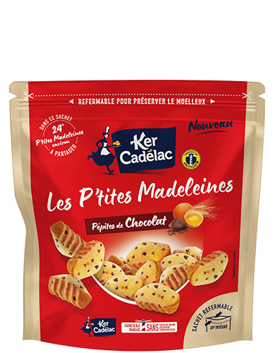Les P&rsquo;tites Madeleines Pépites de Chocolat | Ker Cadélac
