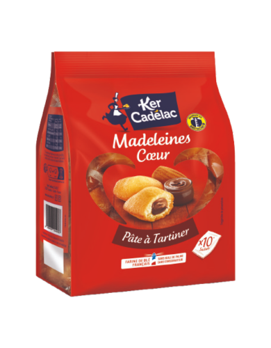 Madeleine cœur pâte à tartiner | Ker Cadélac