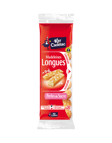 Madeleines longues perles de sucre | Ker Cadélac
