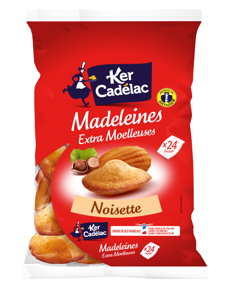Madeleines Extra-Moelleuses Noisette | Ker Cadélac