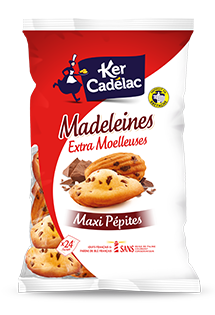 MADELEINES EXTRA MOELLEUSES AUX MAXI PÉPITES DE CHOCOLAT