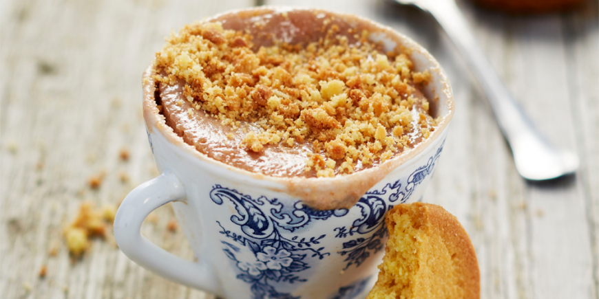 MUG CAKE CHEESCAKE À LA FRAMBOISE