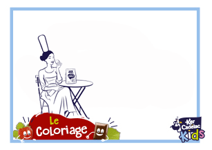 Coloriage mlle Cadelac gouter