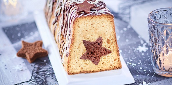 BÛCHE DE NOËL ÉTOILÉE