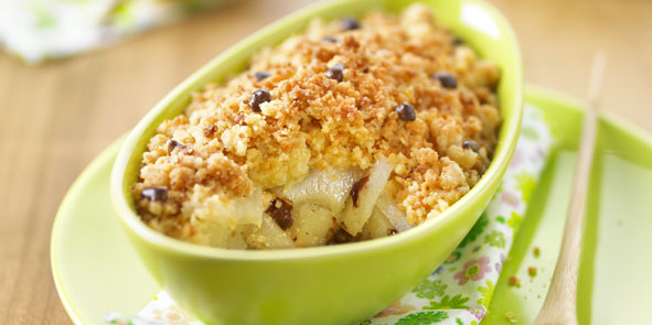 CRUMBLE POIRE CHOCOLAT