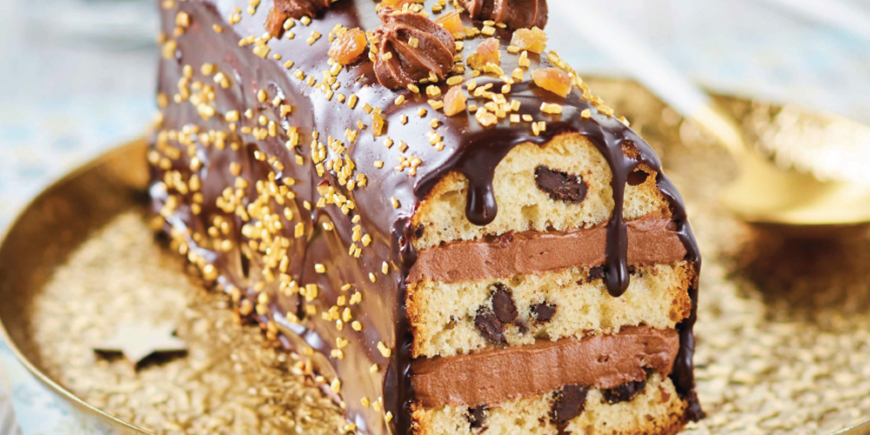 BÛCHE FAÇON LAYER CAKE