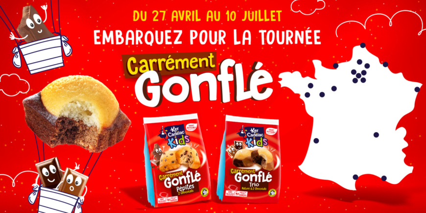 Du 27 avril au 10 juillet 2021 : embarquez pour notre tournée « Carrément Gonflé » !