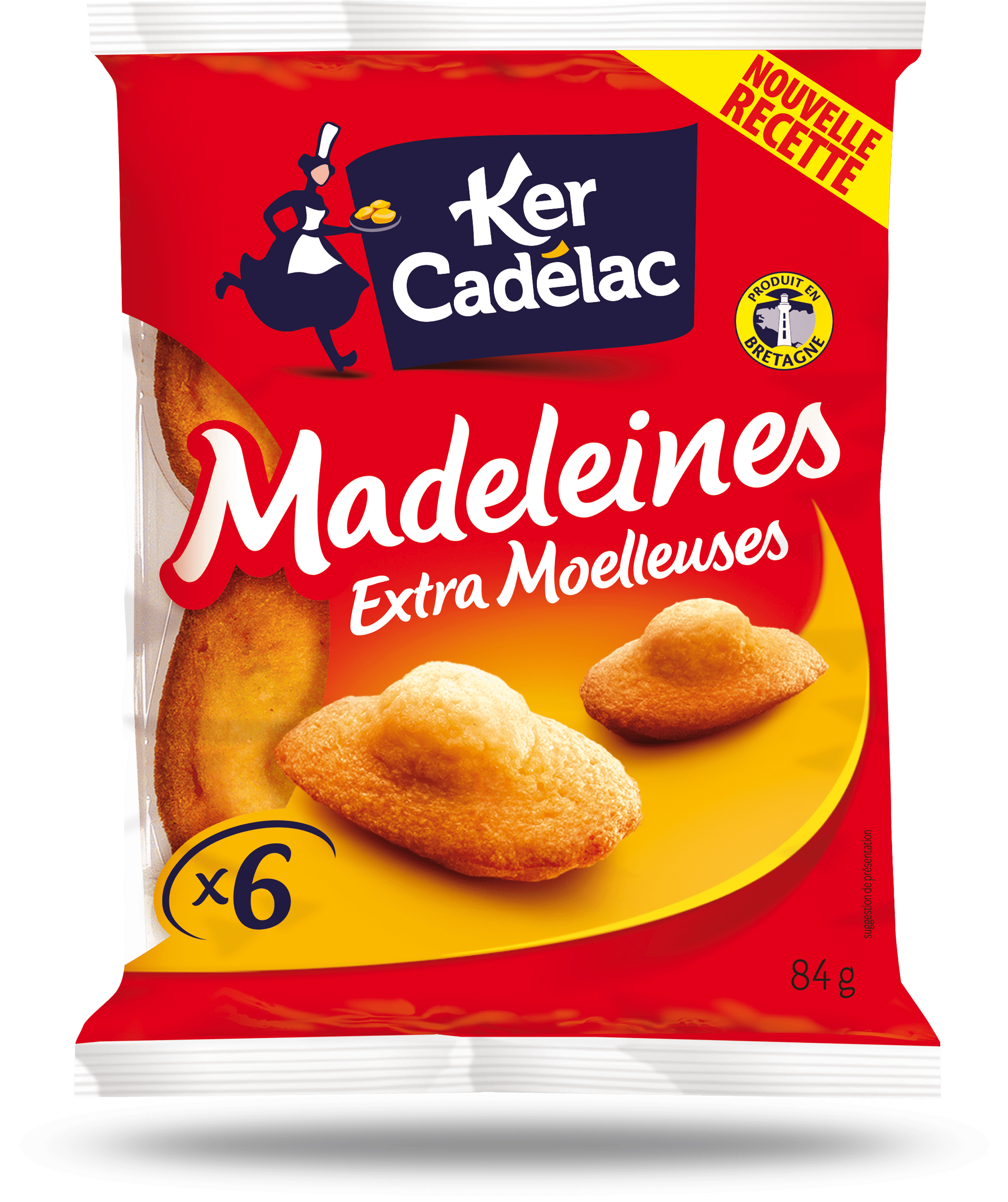 Madeleines Extra Moelleuses en barquette | Ker Cadélac