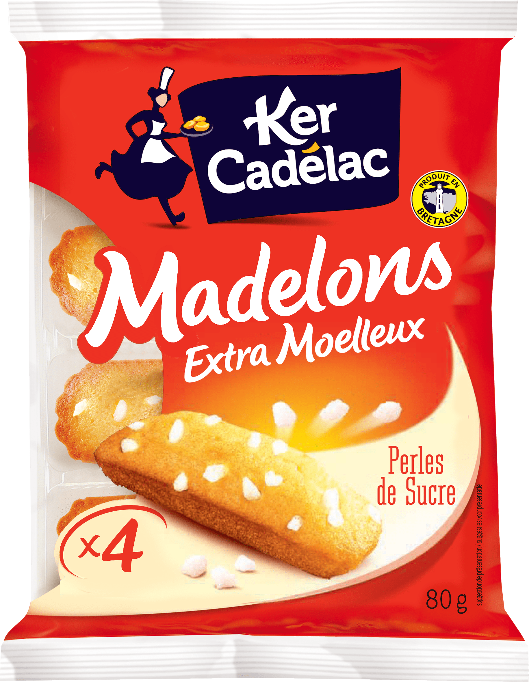 Madelons Extra Moelleux Perles de sucre | Ker Cadélac