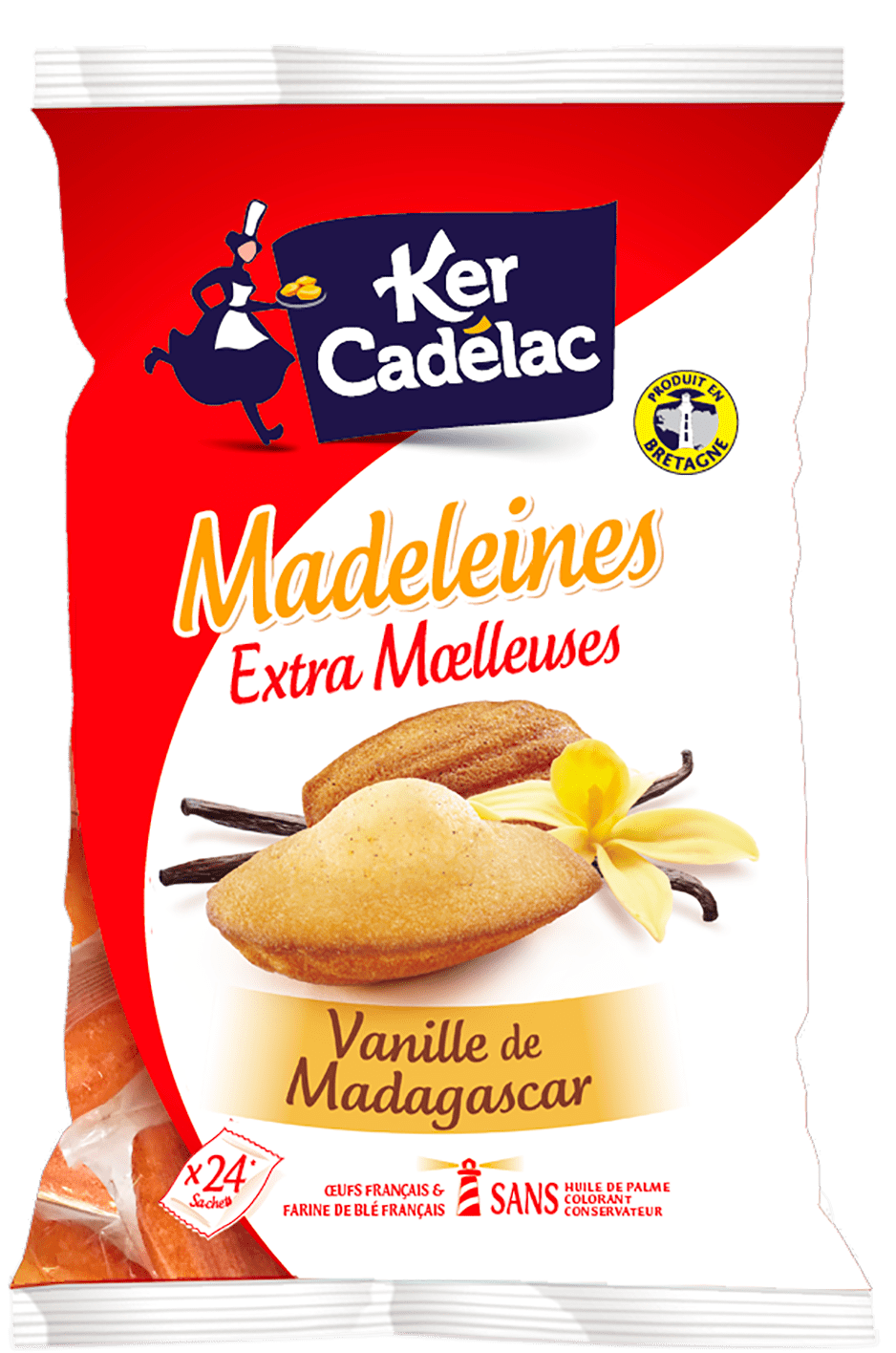 Madeleine Extra Moelleuse Vanille de Madagascar | Ker Cadélac