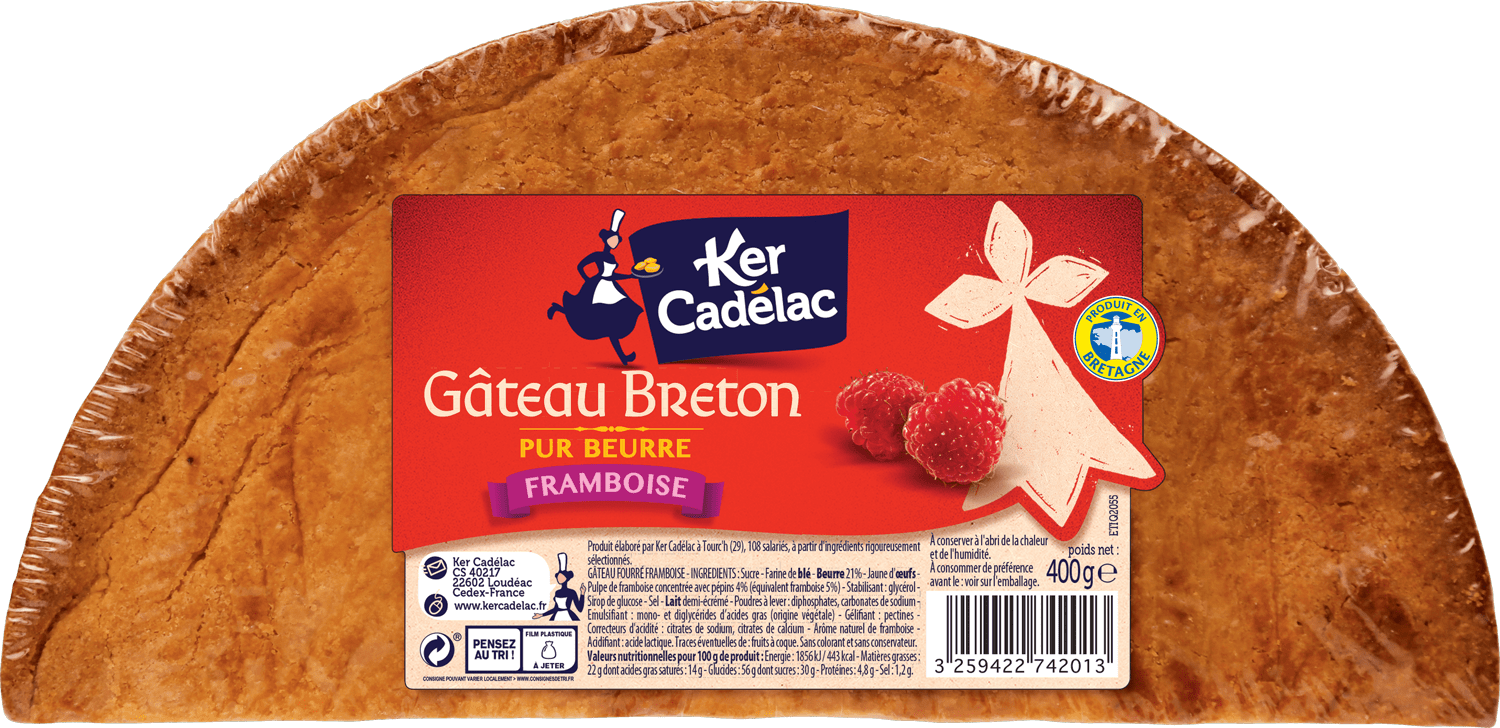 Gâteau breton crème de framboise | Ker Cadélac