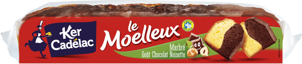 Moelleux marbré goût chocolat noisette | Ker Cadélac