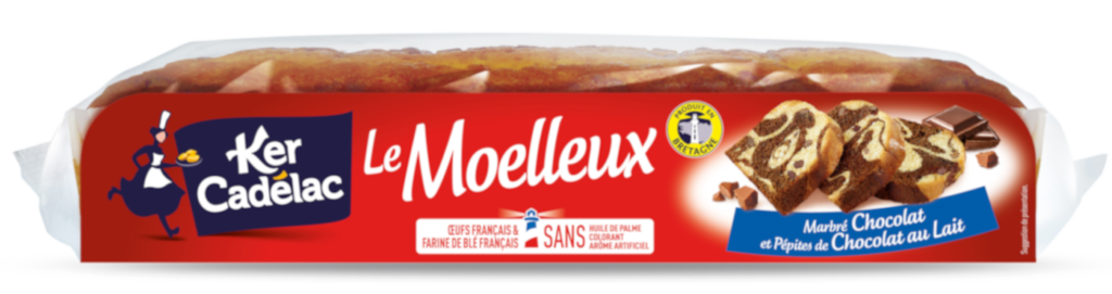 Moelleux marbré chocolat et pépites de chocolat au lait | Ker Cadélac