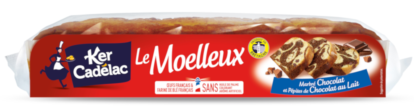 Moelleux marbré chocolat et pépites de chocolat au lait | Ker Cadélac