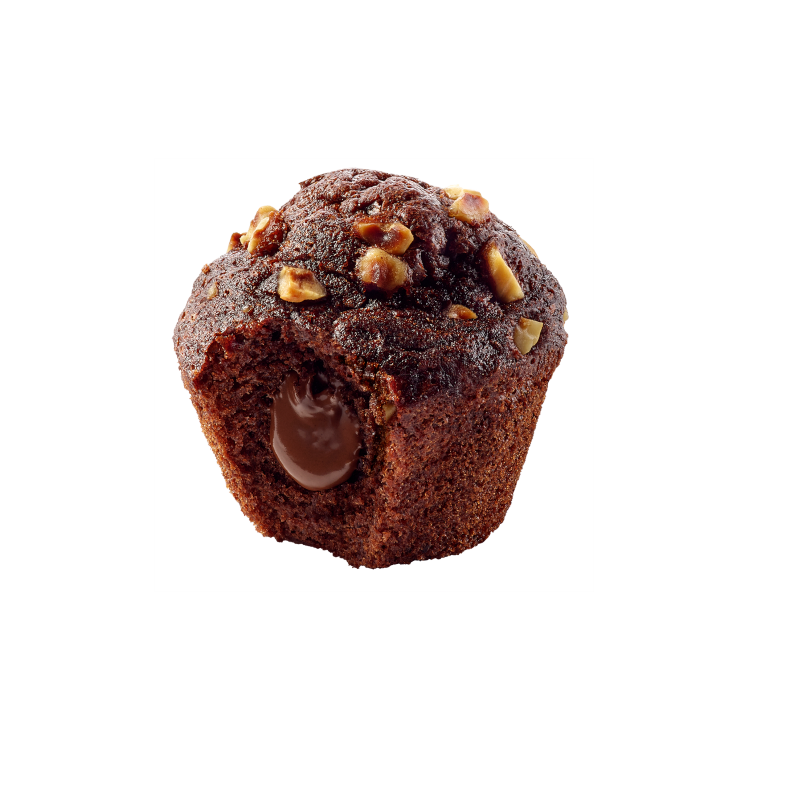 Mes Muffins au Chocolat coeur Cacao-Noisette & Eclats de Noisettes | Ker Cadélac
