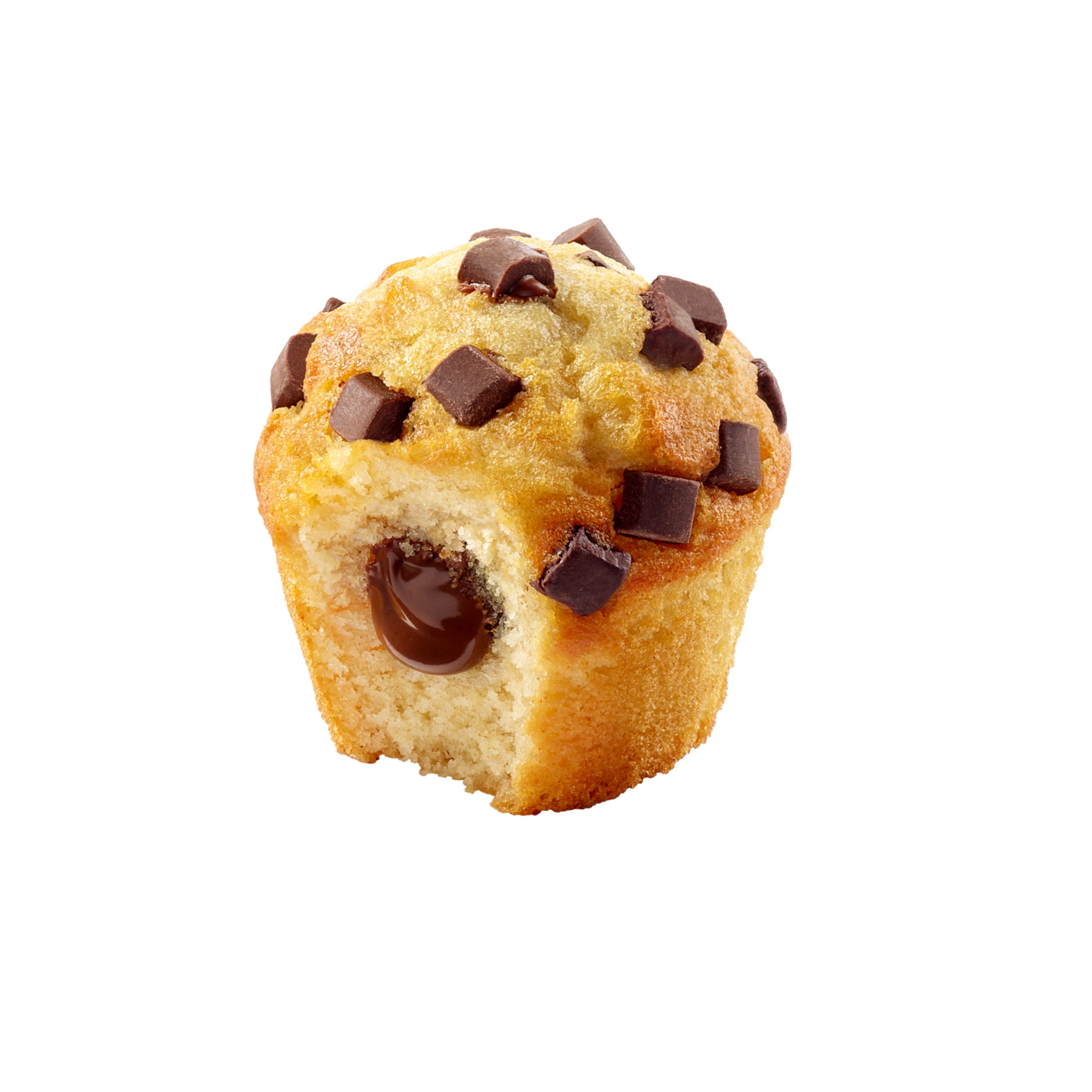 Mes Muffins Nature Coeur Pâte à tartiner & Eclats de Chocolat | Ker Cadélac