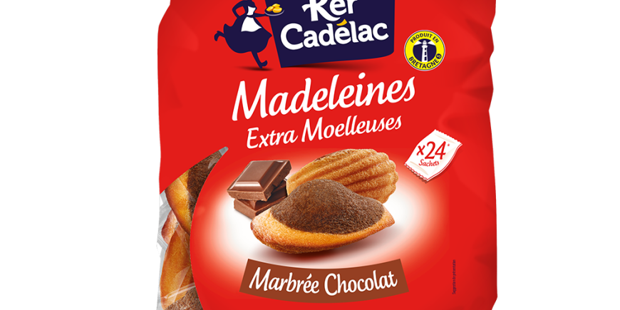 MADELEINES EXTRA MOELLEUSES MARBRÉES CHOCOLAT