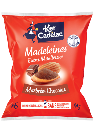 Livraison à domicile Ker Cadélac Madeleine coeur fraise (x12), 420g