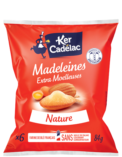 Madeleines Extra Moelleuses en barquette | Ker Cadélac