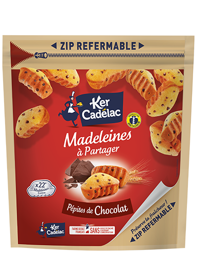 Madeleines à Partager Pépites de Chocolat | Ker Cadélac